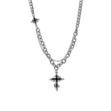 Dark Cross Necklace Men's Fashion Accessories – Stylish Gifts — 7