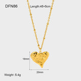 Irregular Peach Heart Pendant Necklace 18K Gold – Jewelry Gift Ideas — 4