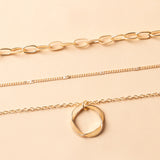 Regular Circle Pendant Fashion Necklace Street – Jewelry Gift Ideas — 6