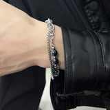 Titanium Steel Double-layer Burst Beads Bracelet – Jewelry Gift Ideas — 5