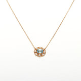Natural Citrine Necklace Sky Blue Topaz – Jewelry Gift Ideas — 5