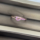 Mother And Daughter Heart Knot Ring Whole Body 925 – Gifts for Her — 1