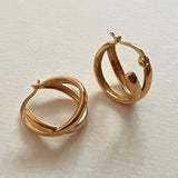 Sterling Silver Simple Knotted Earrings Statement – Thoughtful Gifts — 4