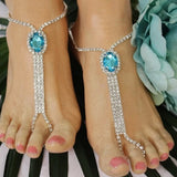 Fashion Personality Multilayer Rhinestone Link Anklet – Stylish Gifts — 3