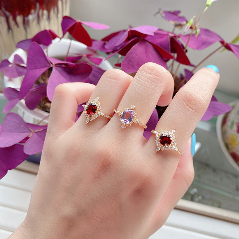 Natural Stone Retro Zircon Ring – Unique Gift Ideas — 1