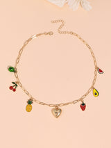 Simple Love Bell Fruit Necklace Pastoral Style – Jewelry Gift Ideas — 5