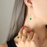 Emerald Zircon Pendant Necklace Earring Jewelry – Jewelry Gift Ideas — 7