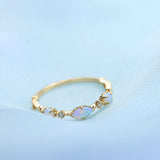 Gold-plated Inlaid Light Luxury Thin Ring – Surprise Gifts — 2