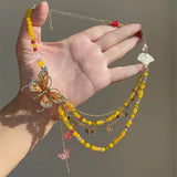 Butterfly-drip-glaze Bead Necklace Niche Design – Jewelry Gift Ideas — 9
