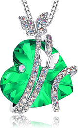 Heart-shaped Gem Inlaid With Exquisite Butterfly – Jewelry Gift Ideas — 8