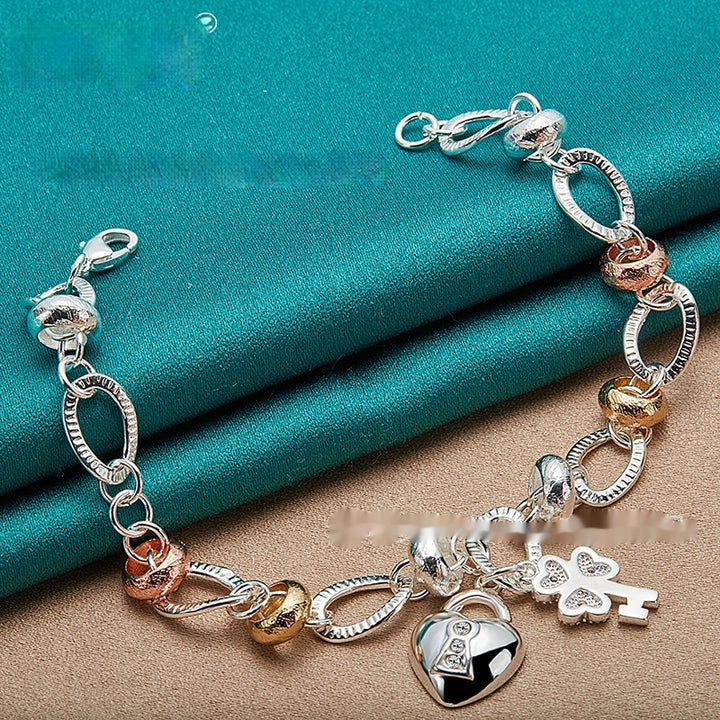 Silver Love Key Bracelet Female Accessories – Jewelry Gift Ideas — 1