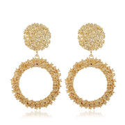 Simple Geometric Relief Flower Earrings – Small Gift Ideas — 5