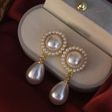 Women's Pearl Metal Alloy Earrings – Gifts for Her — 1