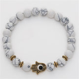 White Turquoise Stretch Palm Bracelet – Jewelry Gift Ideas — 1