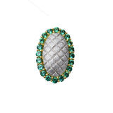 Italian Craft Brushed Two Tone Stud Earrings – Creative Gifts — 5