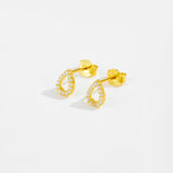 S925 Sterling Silver Drop Zircon Stud Earrings – Gifts for Her — 2