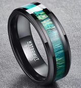 Bamboo Wood Skin Titanium Steel Ring – Surprise Gifts — 3