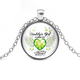 12 Colors Birthstone Angel Wings Necklace Daddy's – Jewelry Gift Ideas — 3