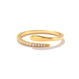 Creative Snake Set Diamond Ring – Birthday Gifts — 5