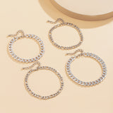 Punk Simple Metallic Thin Chain Anklet – Birthday Gifts — 6