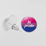 LGBT Pride Round Glass Stud Earrings Gay Lesbian – Stylish Gifts — 8