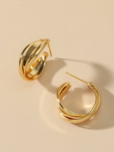 Alloy Hoop Earrings Women's Golden Noble Bohemian – Gifts for Her — 7