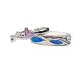 Wavy Fishtail Couple Adjustable Opening Ring – Gifts for Couples — 6