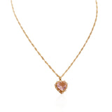 Zircon Heart Necklace Full Of Diamonds – Jewelry Gift Ideas — 17