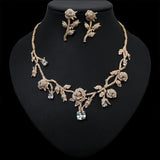 High Quality Flower Bridal Necklace Earring Set – Jewelry Gift Ideas — 6