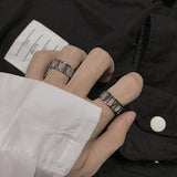 Hollow Out Roman Titanium Steel Ring – Thoughtful Gifts — 5