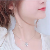 925 Silver Plated Feather Shape Pendant Necklace – Jewelry Gift Ideas — 3