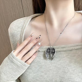Guardian Angel Wings Necklace Trendy Cool Pendant – Jewelry Gift Ideas — 4