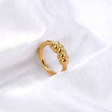 Threaded Titanium Croissant Ring Stainless Steel – Everyday Gifts — 5