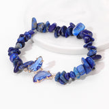 Women's Natural Lapis Lazuli Gravel Stretch – Jewelry Gift Ideas — 8