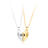 Wishing Stone Couple Necklace Sun Moon Love Simple – Gifts for Couples — 6