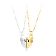 Wishing Stone Couple Necklace Sun Moon Love Simple – Gifts for Couples — 6