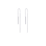 Frosty Korean Style Long One-word Earrings – Stylish Gifts — 2