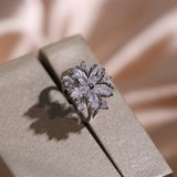 Fashion Jewelry Zircon Women Necklace Ring Double – Jewelry Gift Ideas — 12