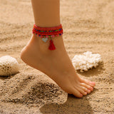 Foot Ornaments Bohemian Color Bead Starfish Shell – Stylish Gifts — 2