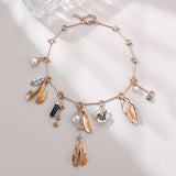 Vintage Pearl Leaves Flower Multi-pendant – Jewelry Gift Ideas — 3