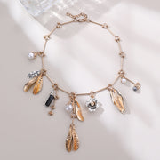 Vintage Pearl Leaves Flower Multi-pendant – Jewelry Gift Ideas — 3