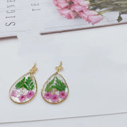 Women's Natural Dry Flower Drop Earrings – Gifts for Her — 4