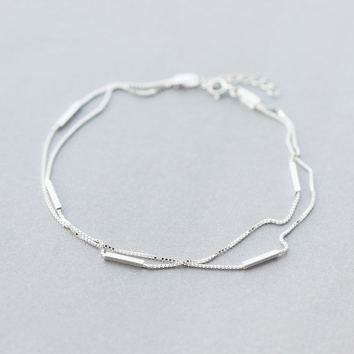 Mori Artistic Double-circle Anklet Ornament Women – Gifts for Her — 1