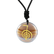 Natural Crystal Agate Stone Carving Spiral Aura – Jewelry Gift Ideas — 11