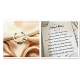 Drip Oil Spinning Bead Anxiety Ring – Stylish Gifts — 3