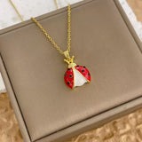 Women's Creative Cartoon Beetle Necklace Ladybug – Jewelry Gift Ideas — 3