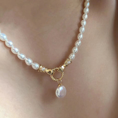 4-5mm Freshwater Beige Pearl Necklace – Jewelry Gift Ideas — 1