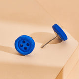 Personality Round Acrylic Stud Earrings Button – Jewelry Gift Ideas — 3