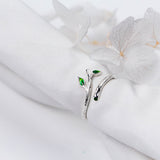 Women's Temperament Leaf Single Ring – Gifts for Her — 4