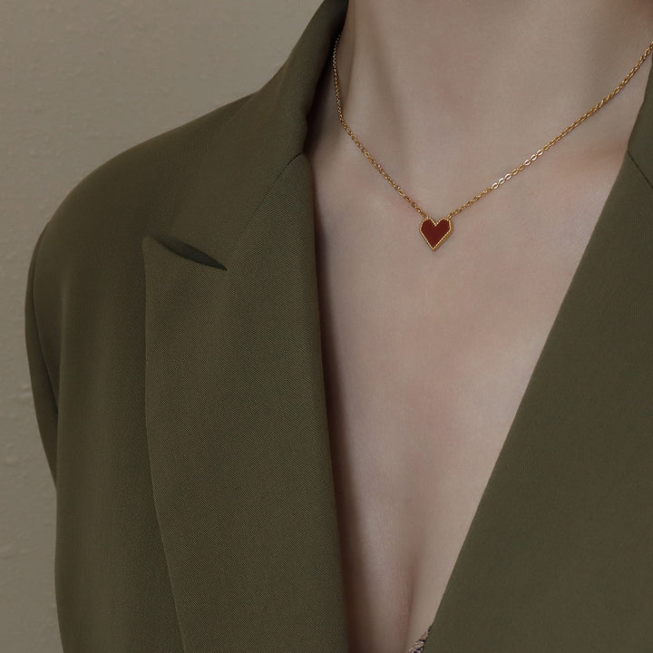 French Ins Affordable Luxury Style Heart Clavicle – Stylish Gifts — 1